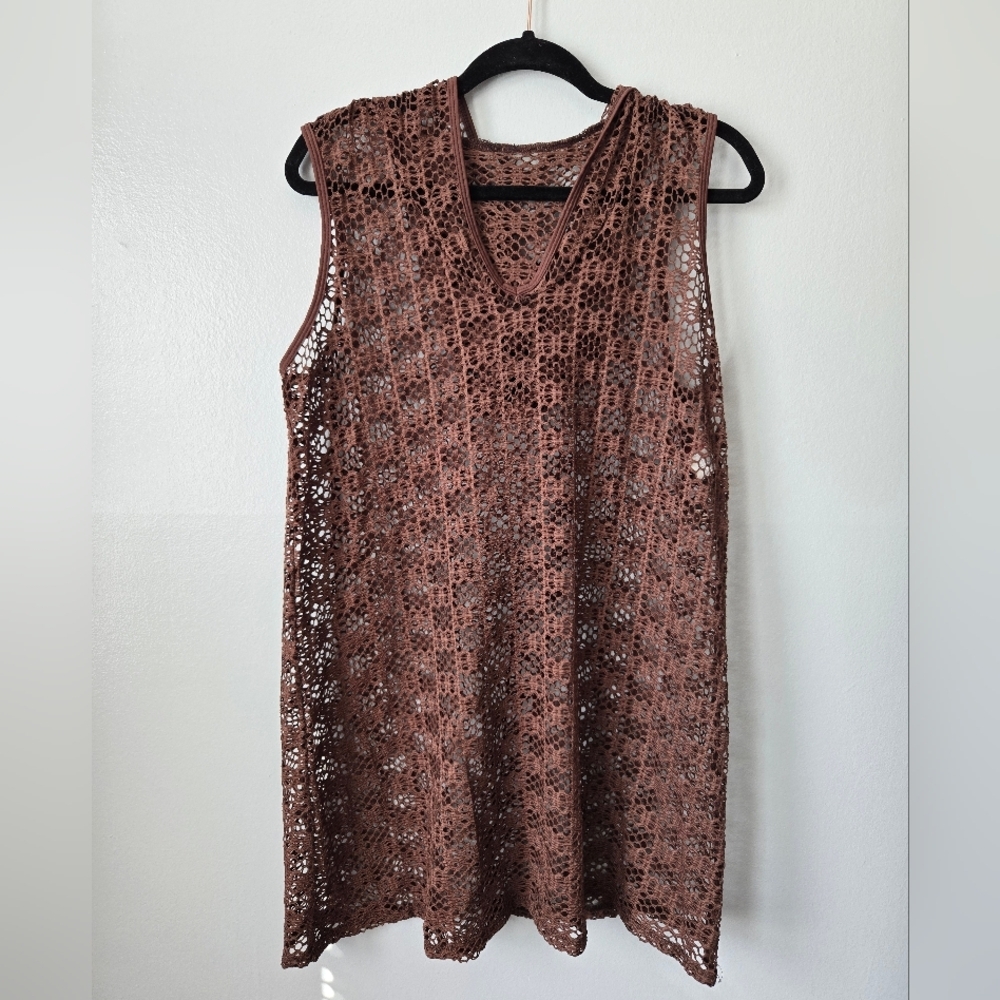 Athena Boho Chic Swim Suit Cover Up Coastal Grandmother Layering Piece Top